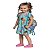 vestido infantil com bolsa menina modelagem de boneca flamê em várias cores tamanho 8 anos - Imagem 3