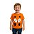 camiseta de raposa infantil unissex laranja estampa digital vários tamanhos de 2 a 8 anos - Imagem 1