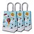 sacola presente infantil kraft estampa divertida mundo encantado 1 unidade medidas 19x14x8cm - Imagem 2