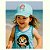 boné bebê menina sereia 100% algodão confortável combina com looks casuais regulagem de tamanho 1 a 3 anos - Imagem 2