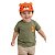 boné bebê menino tigre laranja poliéster aba curva aplique orelhinha tamanho ajustável 1 a 3 anos - Imagem 1
