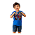 chinelo infantil menino 23/24 estampa liga da justiça emborrachado antiderrapante - Imagem 1
