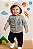 conjunto moletom flanelado bebê masculino jaqueta com capuz mescla e calça verde tamanhos 1 a 3 anos - Imagem 4