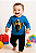conjunto inverno infantil bebê menino flanelado blusão manga longa e calça moletom várias cores 1 e 2 anos - Imagem 2