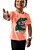 conjunto infantil dinossauro menino camisetas azul e laranja bermuda preto 100% algodão tamanhos 2 e 3 anos - Imagem 2