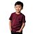 camiseta infantil vinho bordo lisa unissex 100% algodão macia suave tamanhos 2 a 16 - Imagem 7