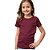 camiseta infantil vinho bordo lisa unissex 100% algodão macia suave tamanhos 2 a 16 - Imagem 6