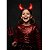 tiara diabinha com led halloween preta com chifre vermelho para festas tamanho único - Imagem 5