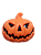 abobora halloween com luz led decorativa plástico resistente na cor laranja pequena - Imagem 3