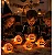 abobora com luz led dentro decorativa plástico resistente laranja tamanho 5 cm altura x 10 cm largura - Imagem 2