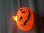 abobora halloween com luz led decorativa plástico resistente na cor laranja pequena - Imagem 2