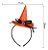 tiara chapeu de bruxa halloween estampas teia de aranha e caveira em várias cores - Imagem 4