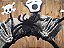 tiara halloween infantil menina plástico detalhes com mãos aranha e pânico em eva - Imagem 4