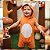fantasia infantil de raposa menino macacão 100% algodão capuz aplique rabinho tamanhos 1 e 3 anos - Imagem 2