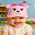 boné rosa bebe pelucia feminino laço estampa ursa poliéster regulagem para  até 12 meses - Imagem 1