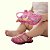 Sandália infantil menina bebê pink glitter transparente material pvc nos tamanhos 17 a 24 - Imagem 1