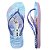 Chinelo infantil menina havaianas slim princesa frozen com glitter emborrachado tamanhos 27 a 36 - Imagem 2