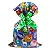 saco de presente infantil divertidamente 2 com laço pronto verde unidade tamanho 25 x 37 cm - Imagem 2