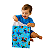 saco de presente infantil tubarão baby laminado temático unidade tamanho 30 x 44 cm - Imagem 1