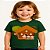camiseta três porquinhos com lobinho unissex infantil 100% algodão verde escuro tamanhos 2 a 6 anos - Imagem 1