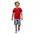 conjunto infantil masculino escolar bermuda moletom camiseta lisa algodão várias cores tamanhos 4 a 10 anos - Imagem 1