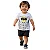 camiseta batman bebê menino estampa peitoral branca 100% algodão suave tamanhos 2 e 3 anos - Imagem 1