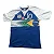 camiseta Brasil infantil futebol azul menino 100% algodão confortável estilosa tamanhos 8 a 16 - Imagem 3