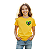 camiseta infantil Brasil escudo coração 100% algodão macia confortável tamanhos 2 a 16 - Imagem 1