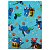 kit presente tema tubarão bebê inclui macacão colorido boné azul saco de presente laminado - Imagem 5
