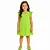 vestido infantil menina cavado liso meia malha algodão cores vibrantes tamanhos 4 a 8 - Imagem 1