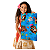 saco de presente infantil menina moana 2 azul personagem laminado 25 x 37 cm - Imagem 2