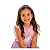 tiara infantil menina simples plástico colorida com borboletas tamanho 12x14 cm - Imagem 2