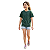 camiseta verde militar musgo básica unissex 100% algodão macia confortável tamanho infantil juvenil adulto - Imagem 2