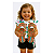 kit sereia menina conjunto blusa short com chinelo estampado tamanhos 2 e 3 anos - Imagem 1