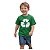 camiseta simbolo reciclagem infantil juvenil unissex estampa digital 100% algodão várias cores tamanhos 4 a 12 - Imagem 3