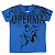 camiseta infantil menino superman liga da justiça algodão confortável tamanho 10 - Imagem 1