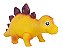 Dinossauro Amigo Feitos Em Vinil Macio Stegosaurus Amarelo - Imagem 1