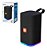 Caixa de Som s/ Fio Com Led RGB Bluetooth/Usb/SD Cor Preta - Imagem 1