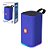 Caixa de Som s/ Fio Com Led RGB Bluetooth/Usb/SD Cor Azul - Imagem 1