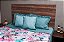 Cobre Leito Casal Queen (Floral Azul) - Imagem 2