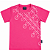 17 ALEF PERETZ CAMISETA ROSA LOGO BRANCO - Imagem 1