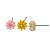 Kit 3 Enfeites Biscuit - Mini Flores - Imagem 1
