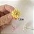 Kit 3 Enfeites Biscuit - Mini Flores - Imagem 2