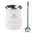 Kit Cuia Térmica Inox Stanley Branca / Rosé Personalizada Para Chimarrão e Tereré + Bomba Inox Giro - Imagem 1