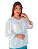 BLUSA SOCIAL FEMININA MANGA LONGA  GOLA EM U POLIESTER - Imagem 1