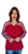 BLUSA MG LONGA CREPE FRUTAS VERMELHAS - Imagem 1
