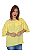 BLUSA PLUS SIZE  MG 3\4 CREPE AMARELA - Imagem 1