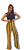 CALÇA CASUAL LISTRAS AFRICAN  PERNAS FLARE - Imagem 1