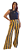 CALÇA CASUAL LISTRAS AFRICAN  PERNAS FLARE - Imagem 4