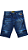 BERMUDA JEANS AZUL ESCURO MASCULINA DESTROYED CORIN - Imagem 1